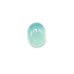 アクアプレーズ(宝石名ブルー グリーン・カルセドニー)南アフリカ産 1.87ct 識別済[231023986]9.1x7.1mm前後
