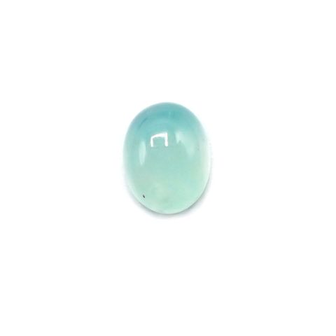 アクアプレーズ(宝石名ブルー グリーン・カルセドニー)南アフリカ産 1.87ct 識別済[231023986]9.1x7.1mm前後