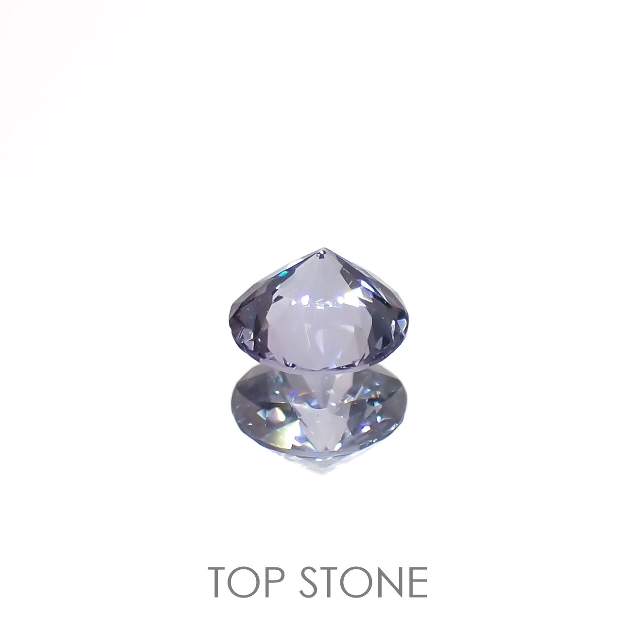 グレイッシュブルースピネル(宝石名スピネル)ビルマ/マダガスカル産 0.24ct 識別済[230119905]3.9x3.9mm前後