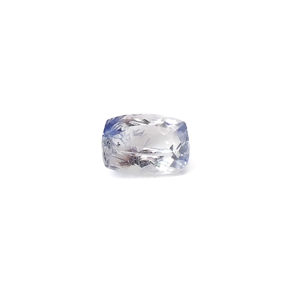 デュモルチェライトインクォーツ ブラジル産 0.89ct / 7.1x5.1mm前後 [260331854]