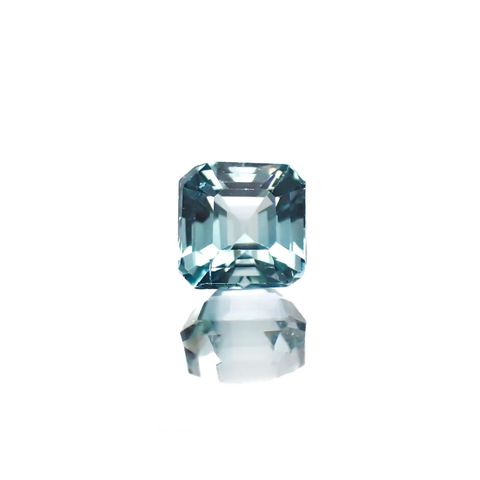 ブルートルマリン(宝石名トルマリン)アフガニスタン産 0.55ct 識別済[251018388]4.4x4.4mm前後