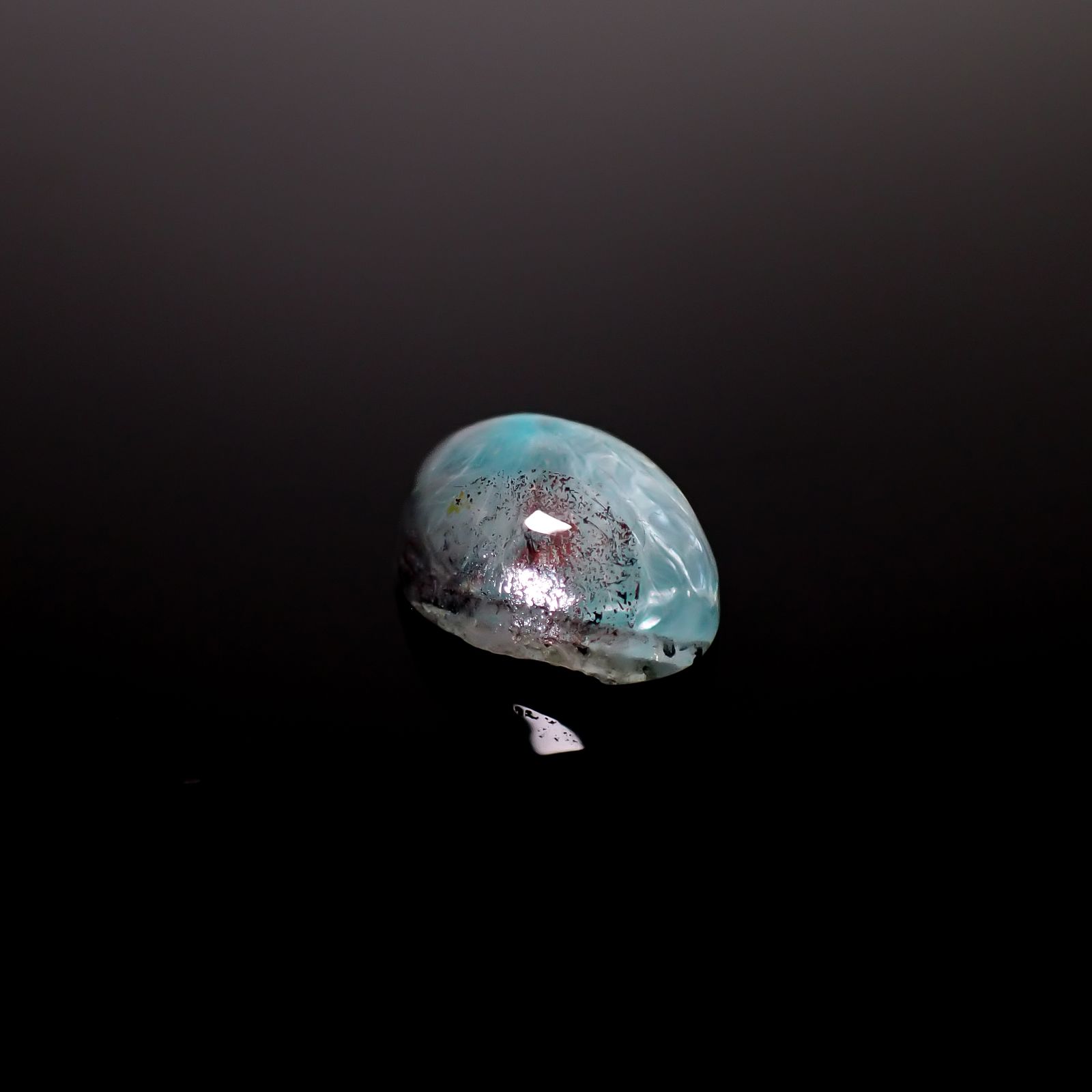 アホイトインクォーツ 南アフリカ・メッシーナ鉱山産 3.55ct [241029320]11.2x8mm前後