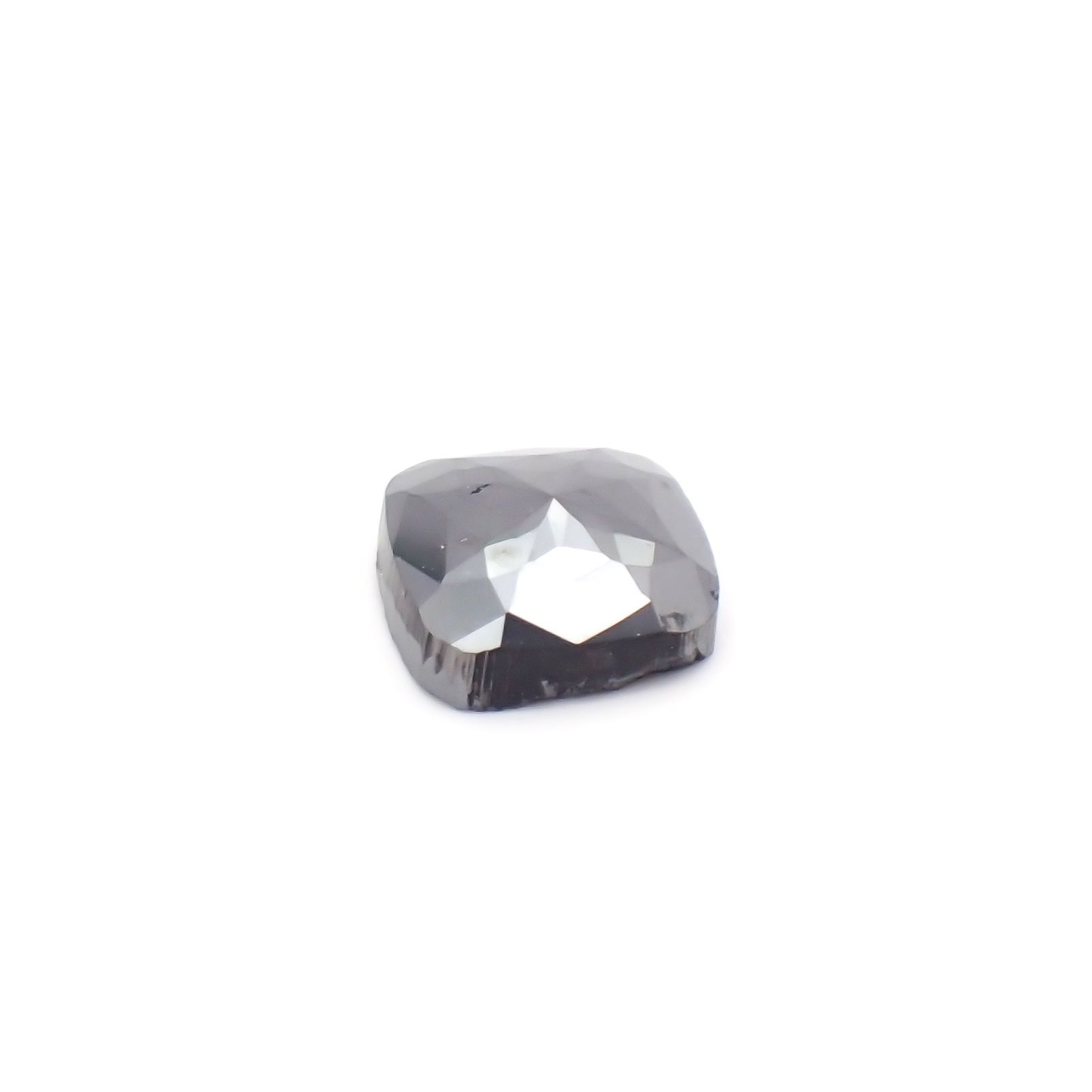 ブラックダイヤモンド(宝石名ダイアモンド) ジンバブエ産 0.34ct 識別済[210812798]4.1×4.1mm前後
