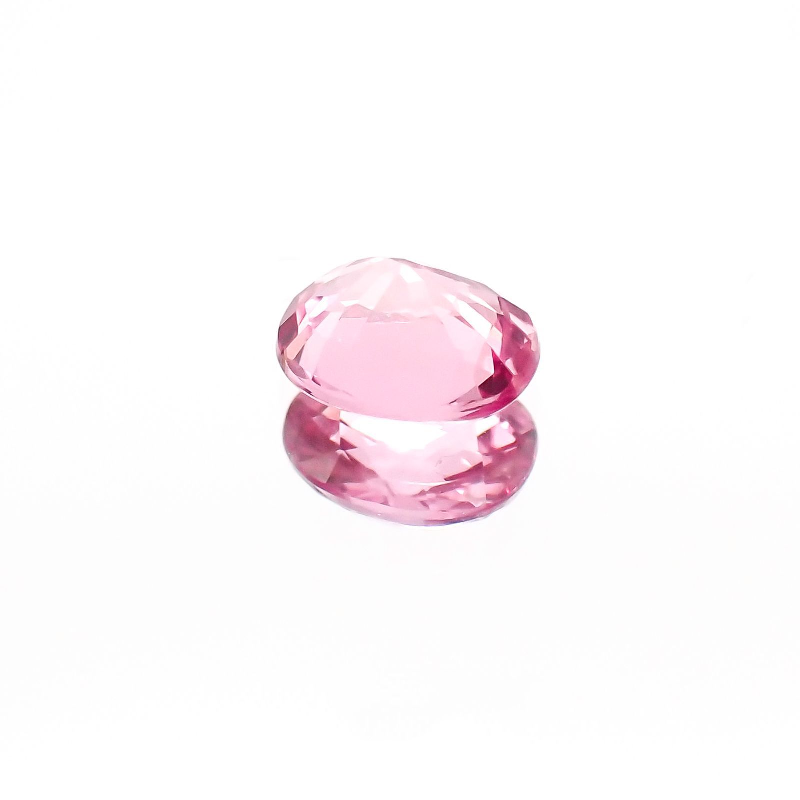 パパラチャサファイア スリランカ産 ルース 0.452ct ソーティング付き[20107254]5×4mm前後