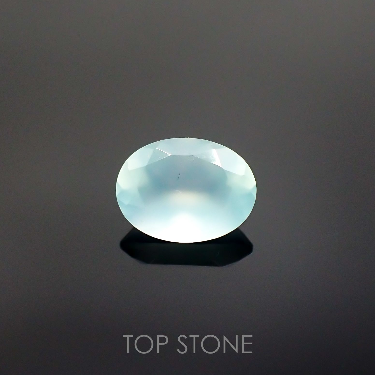 アクアプレーズ(宝石名ブルー グリーン・カルセドニー) 南アフリカ産 1.14ct 識別済[210912341]8.1×6mm前後