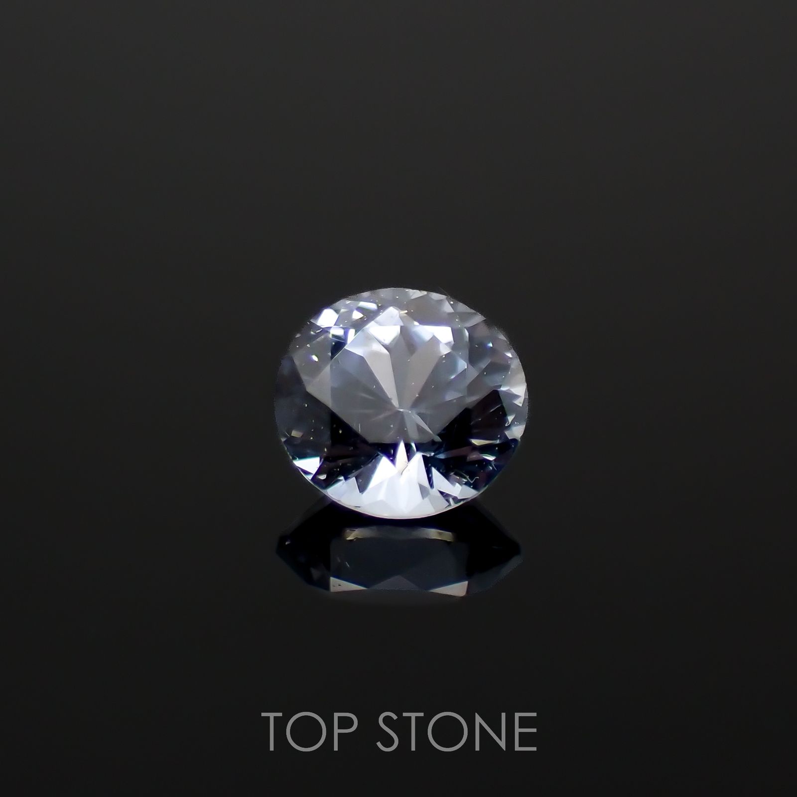 グレイッシュブルースピネル(宝石名スピネル)ビルマ/マダガスカル産 0.25ct 識別済[230119903]3.8x3.7mm前後