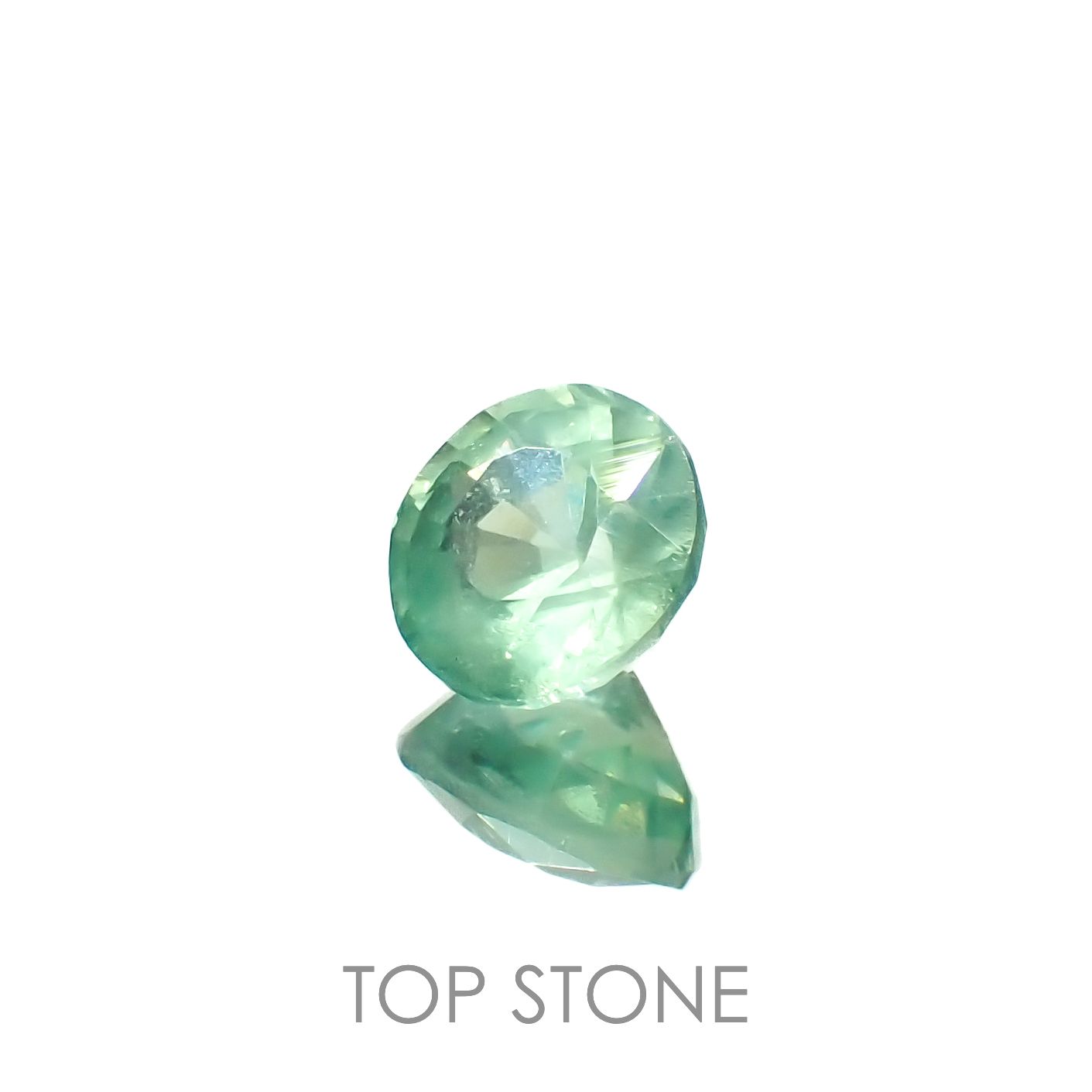 グリーンカイヤナイト タンザニア産 1.00ct[230220566]5.9x5.8mm前後