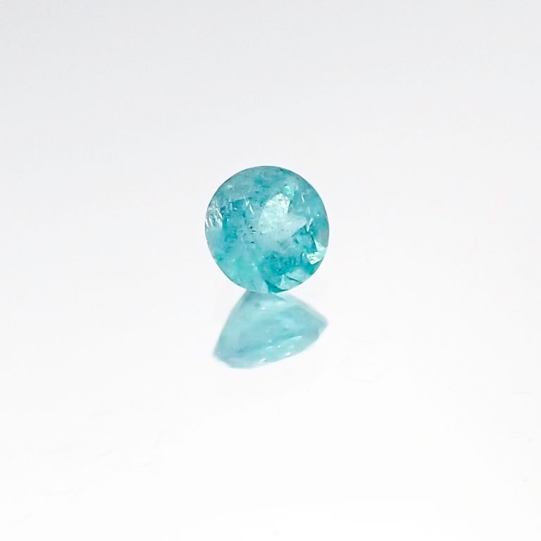 パライバトルマリン(宝石名トルマリン/別名パライバ・トルマリン) ブラジル・パライバ州バターリャ鉱山産 0.076ct 識別済[20106289]2.5×2.5mm前後