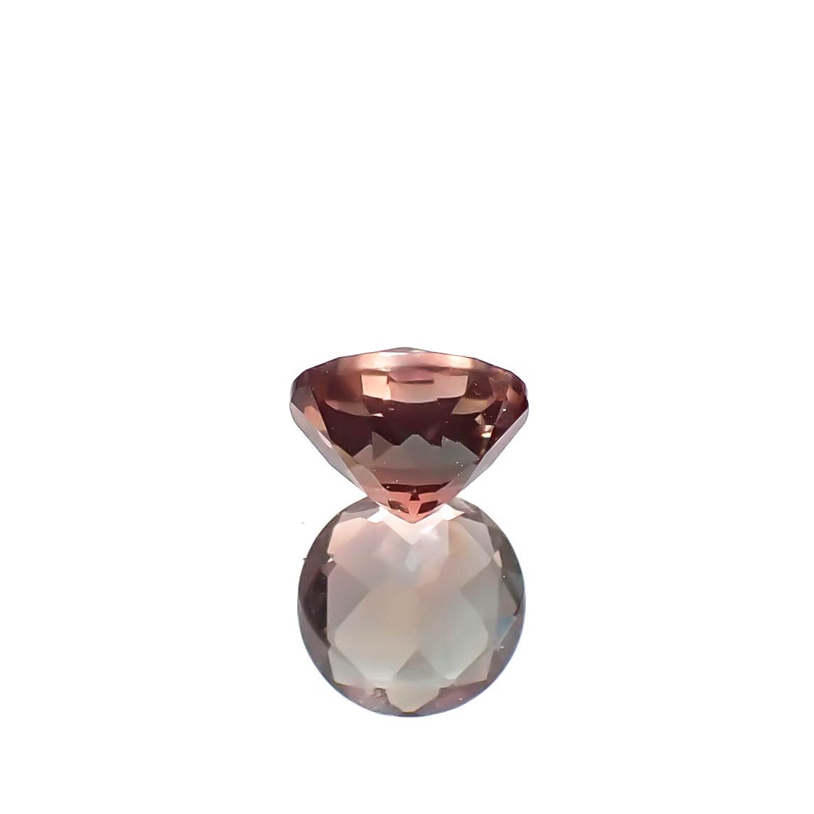 バイカラーアンデシン モンゴル産 0.46ct [250129705]5.1x5.1mm前後