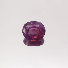 パープルサファイア(宝石名バイオレット・サファイア) カシミール地方産 2.870ct ソ付(彩珠)[210310232]9.1×7.9mm前後