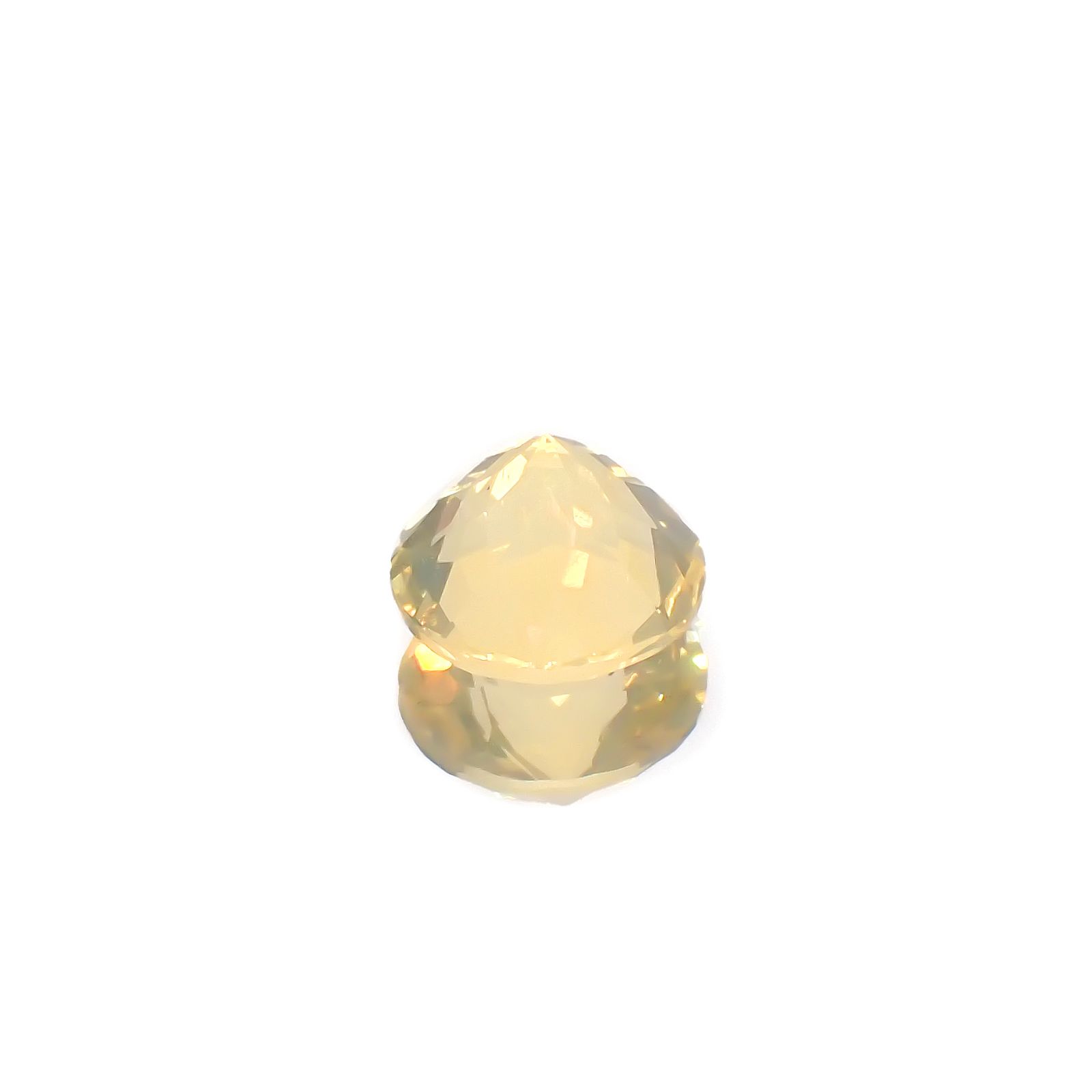 イエローオパール メキシコ産 0.95ct[240226192]7.1x7.1mm前後