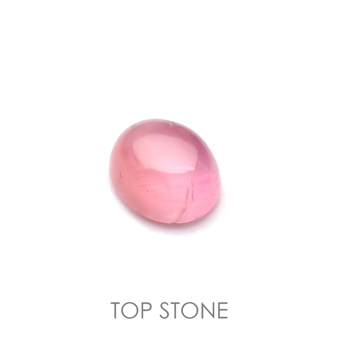 ペツォッタイトキャッツアイ(ラズベリル)(宝石名ペツォッタイト・キャッツアイ) マダガスカル産 0.461ct ソ付(彩珠)[210811971]5.1×4.1mm前後