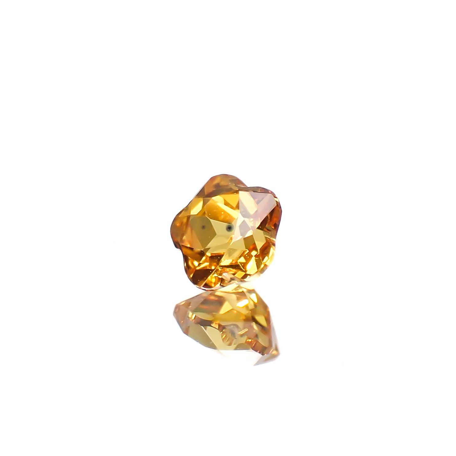 ◇カスタム・フラワーカット◇ファンシーカラーサファイア スリランカ/マダガスカル産 0.20ct [250329992]3.4x3.4mm前後