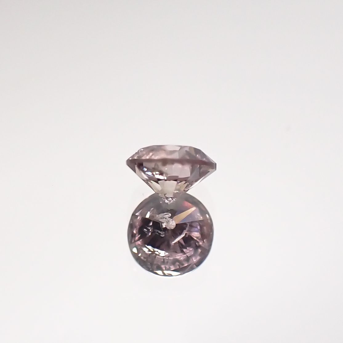 ピンクダイヤモンド(宝石名ダイヤモンド) I-2 / FANCY BROWNISH PINK 0.097ct ソ付(CGL)[210711780]2.8×2.9mm前後