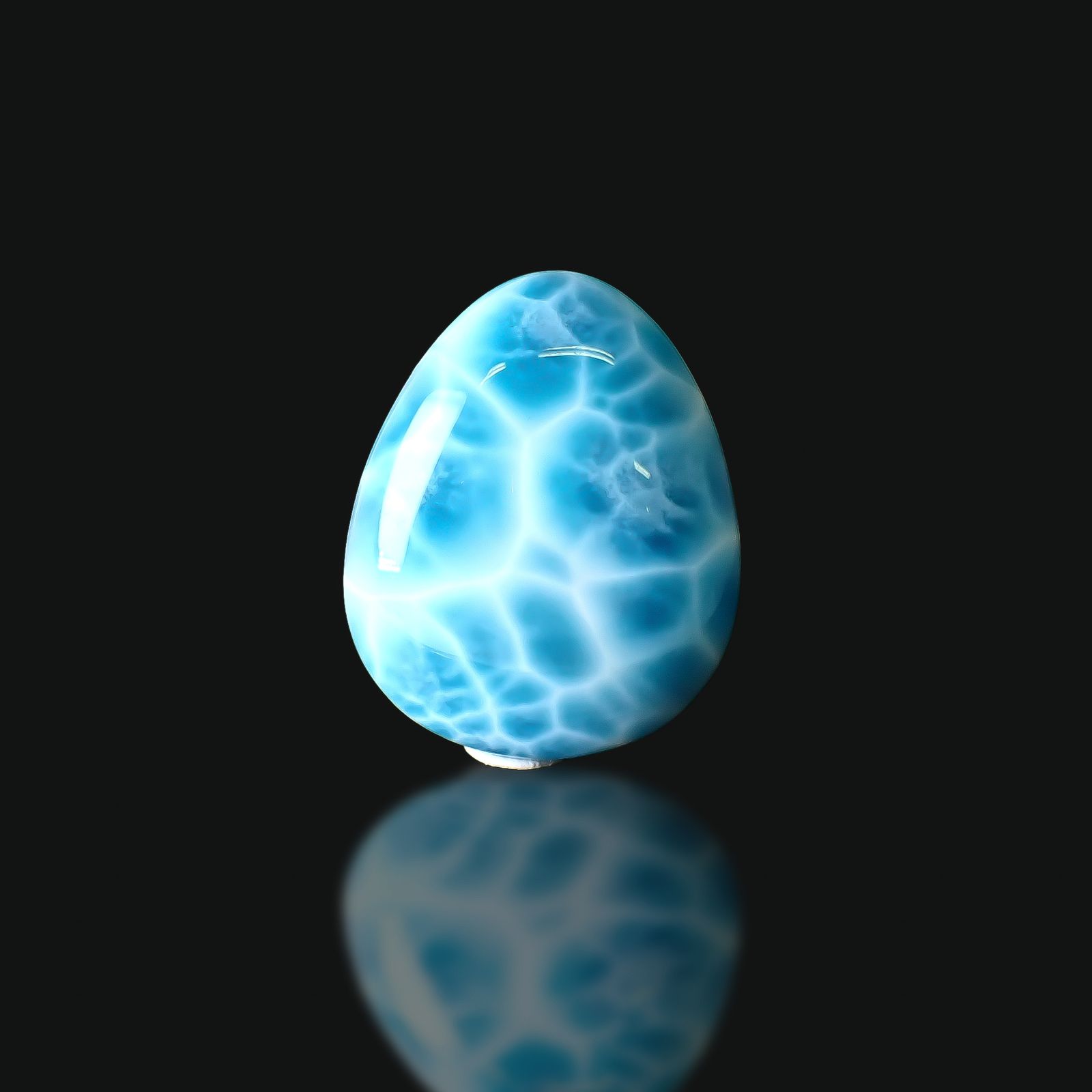 ラリマー ドミニカ共和国産 131.60ct / 39.1x31.9mm前後 [250630550]