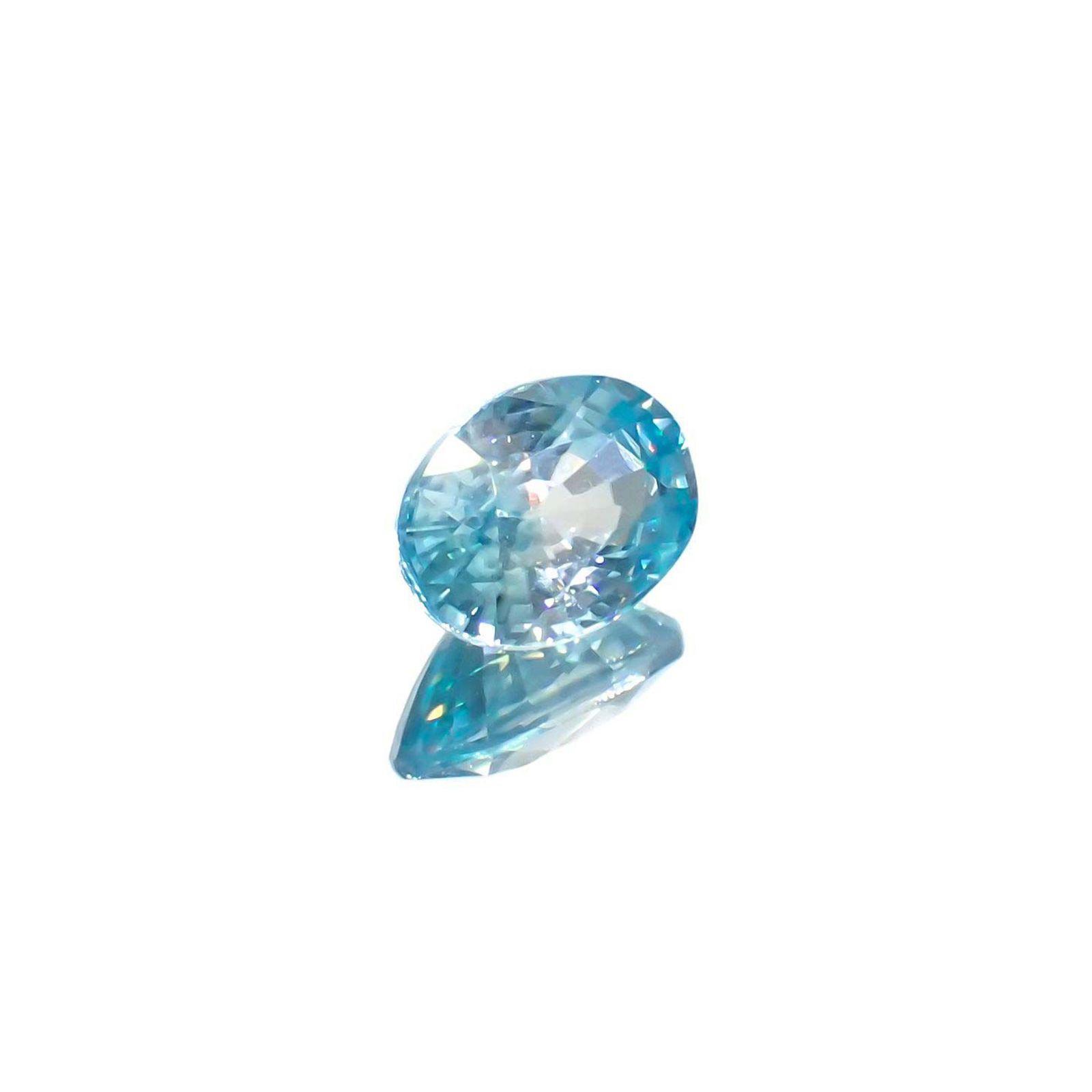 バイカラーブルージルコン カンボジア産 2.07ct[221018644]8.1x6mm前後