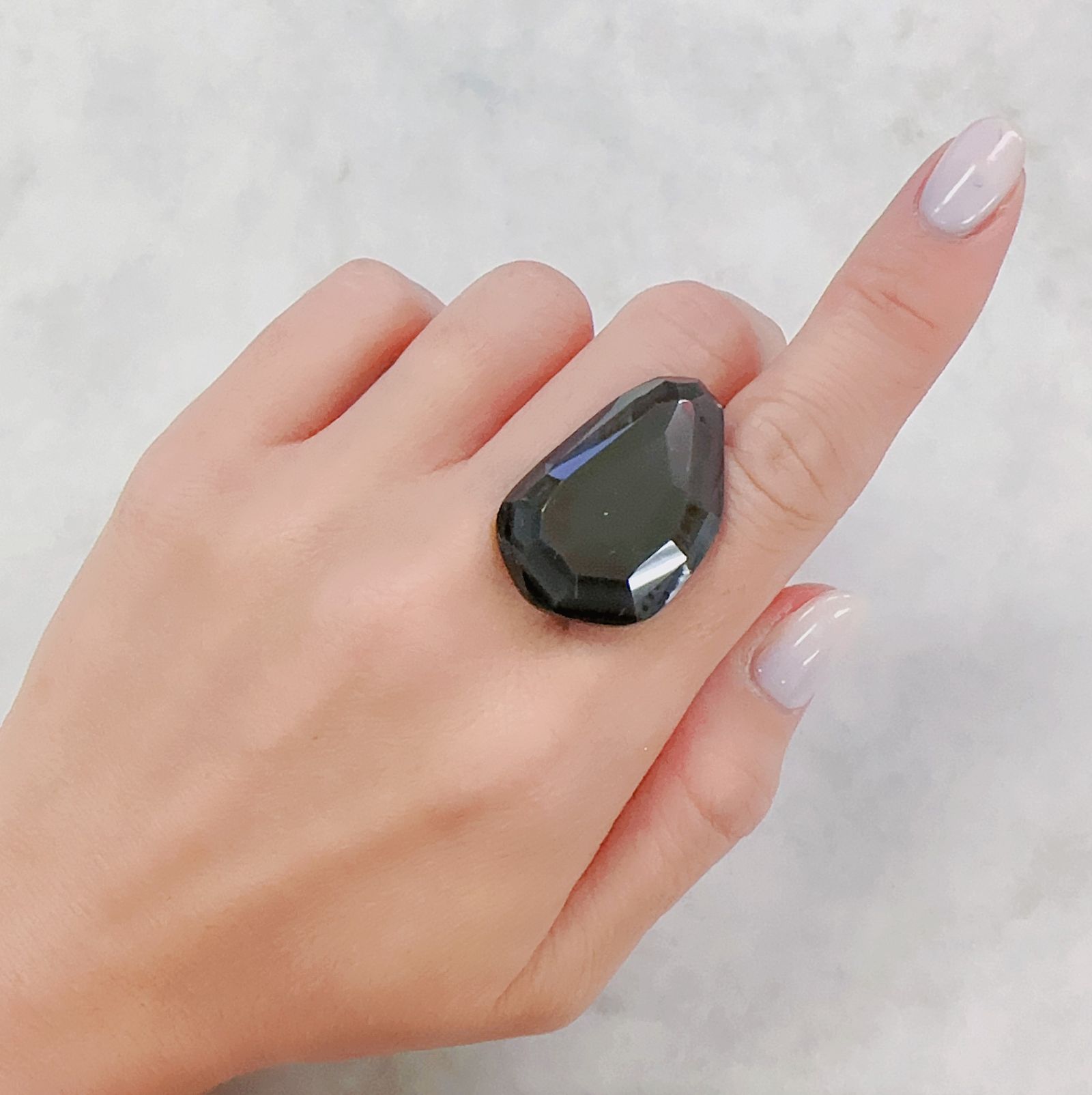◇フリーフォーム◇レインボーオブシディアン メキシコ産 30.18ct[230722595]31.2x20.1mm前後