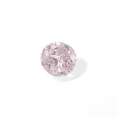 ピンクダイヤモンド(宝石名ダイアモンド I-2/LIGHT PURPLISH PINK) 0.119ct ソ付(CGL)[230321212]2.97x3.07mm前後