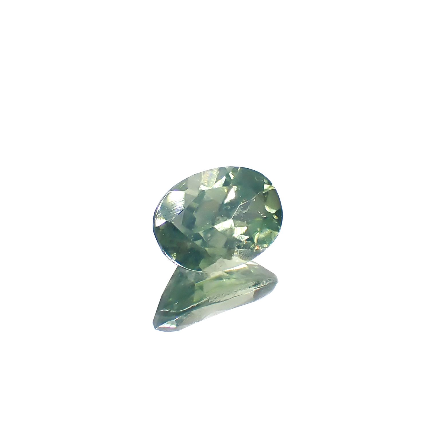 グリーンジルコン スリランカ/カンボジア産 1.29ct[240728536]7.5x5.4mm前後
