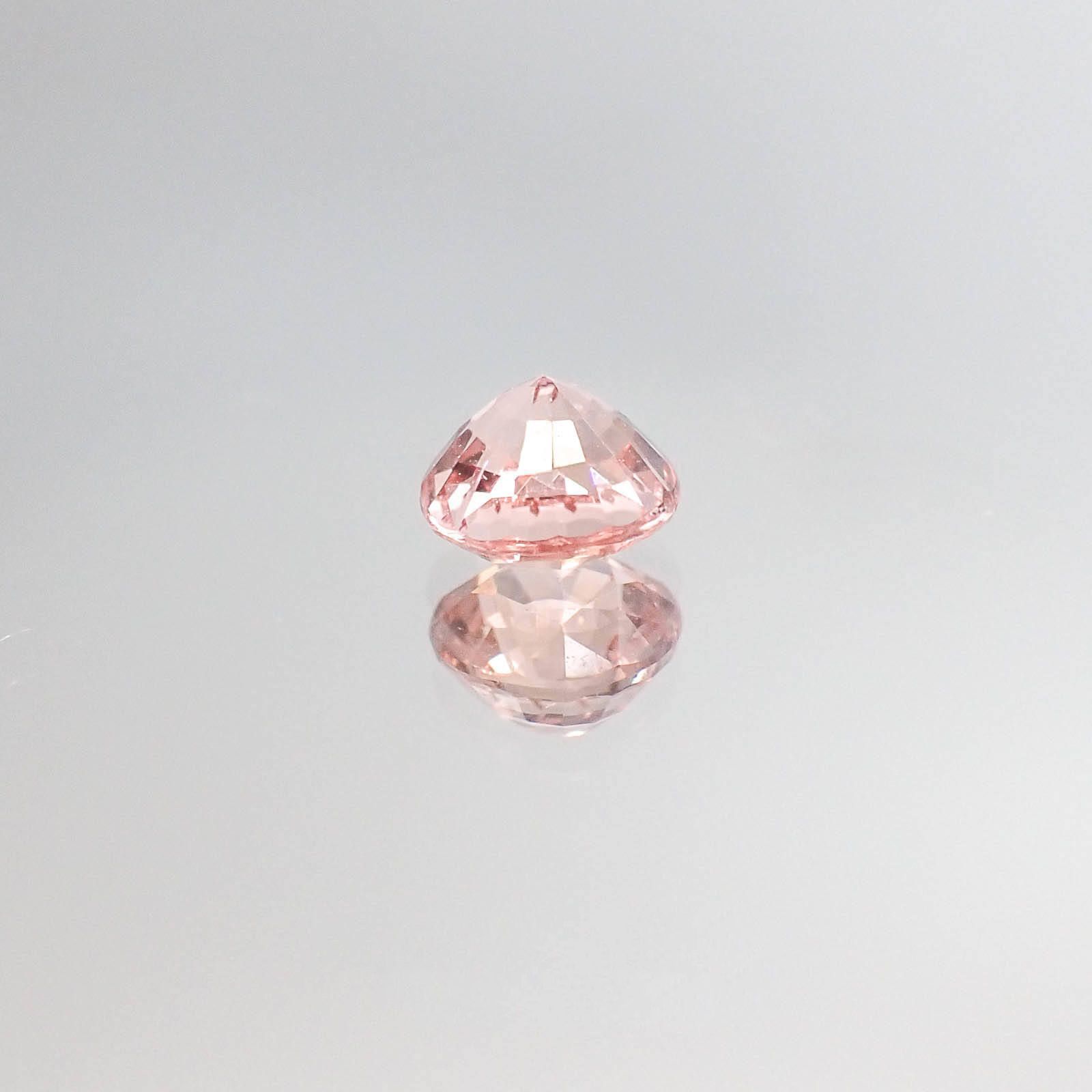 パパラチャサファイア スリランカ産 0.52ct CGL鑑付[20062892]4.5×4.5mm前後