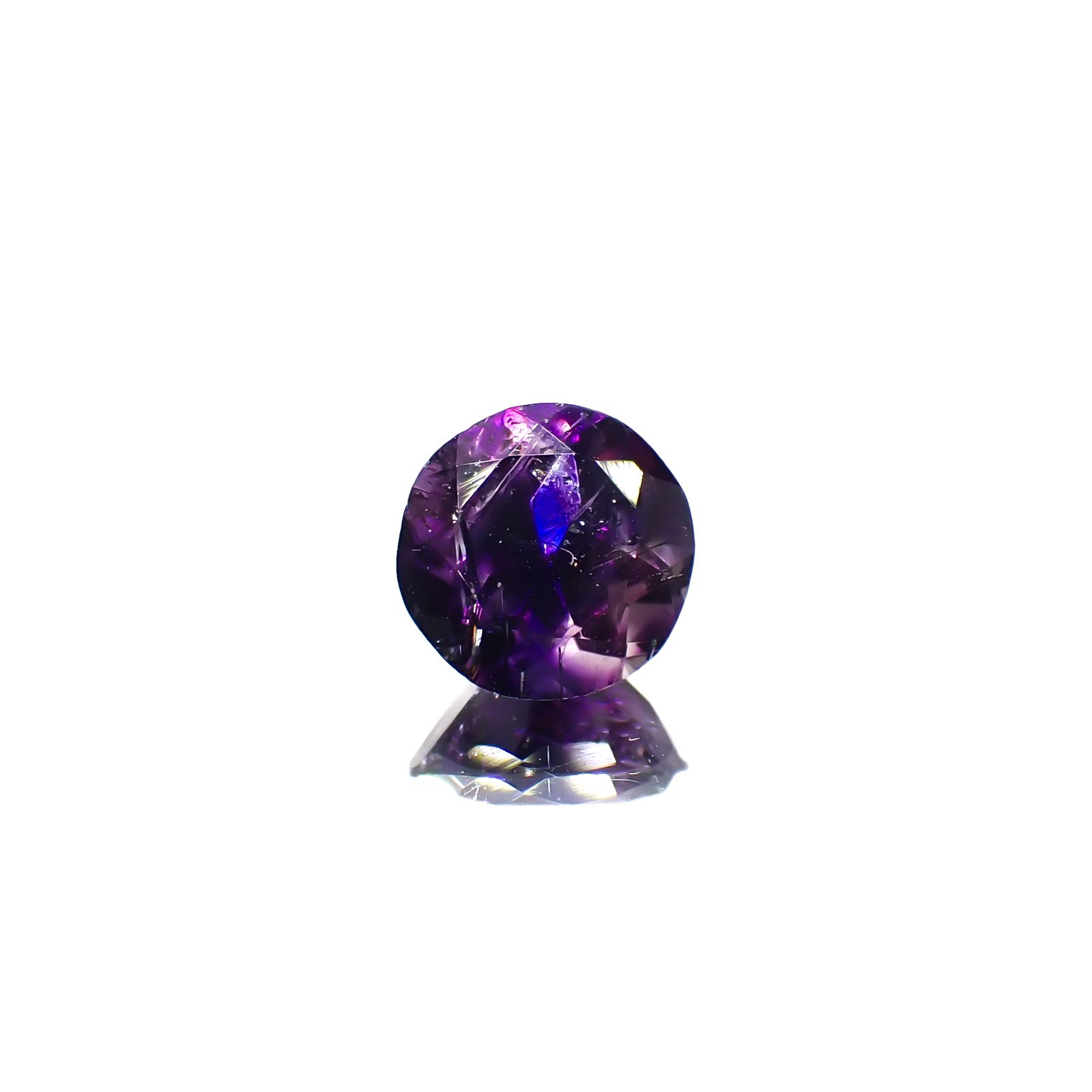 アメジストエレスチャル ナイジェリア産 1.43ct[240928872]7.6x7.5mm前後