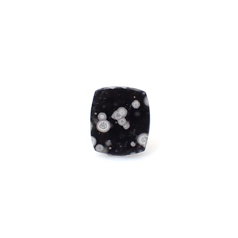 コスミックオブシディアン イタリア産 5.31ct [250730667]13.5x11.9mm前後