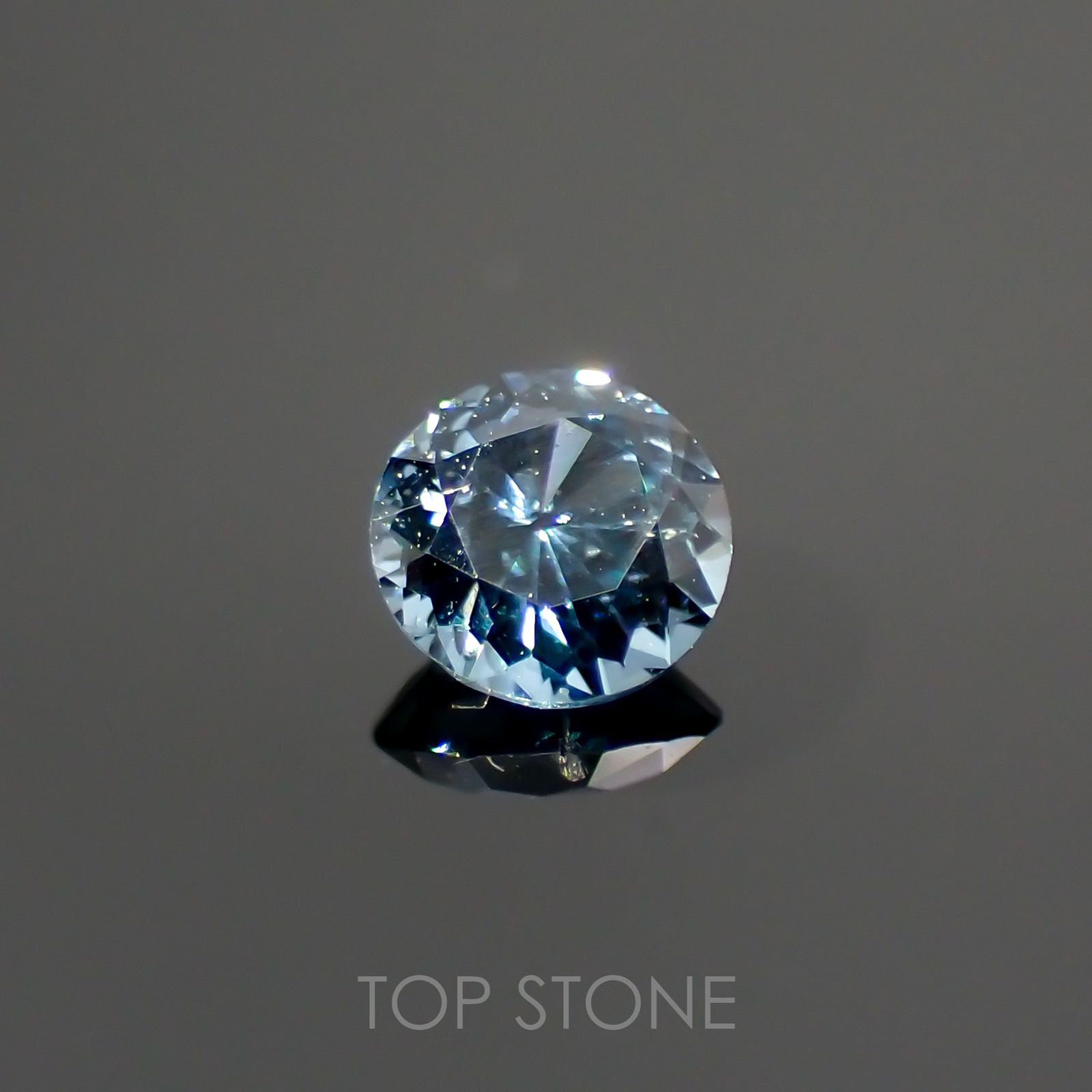 グレイッシュブルースピネル ビルマ産 ルース 0.25ct[210913136]3.9×3.9mm前後