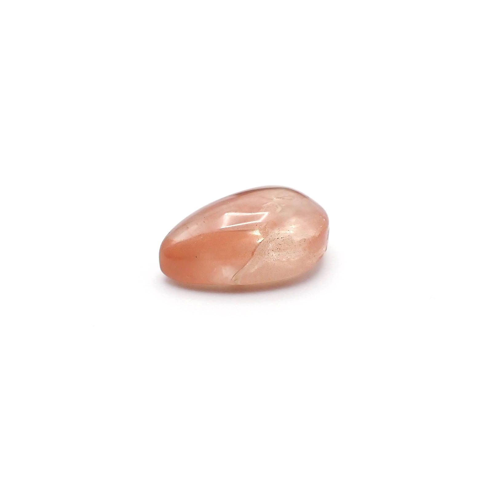 オレゴンサンストーン(宝石名ラブラドライト・サンストーン)アメリカ・オレゴン州産 ソ付(彩珠) 4.033ct / 12.5x8.3mm前後 [231023850]