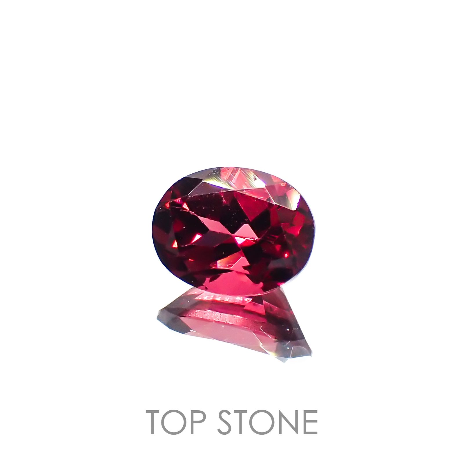 パイロープアルマンディンガーネット(宝石名パイロープ アルマンディン・ガーネット)ブラジル産 1.69ct 識別済[221219541]7.9x6.1mm前後