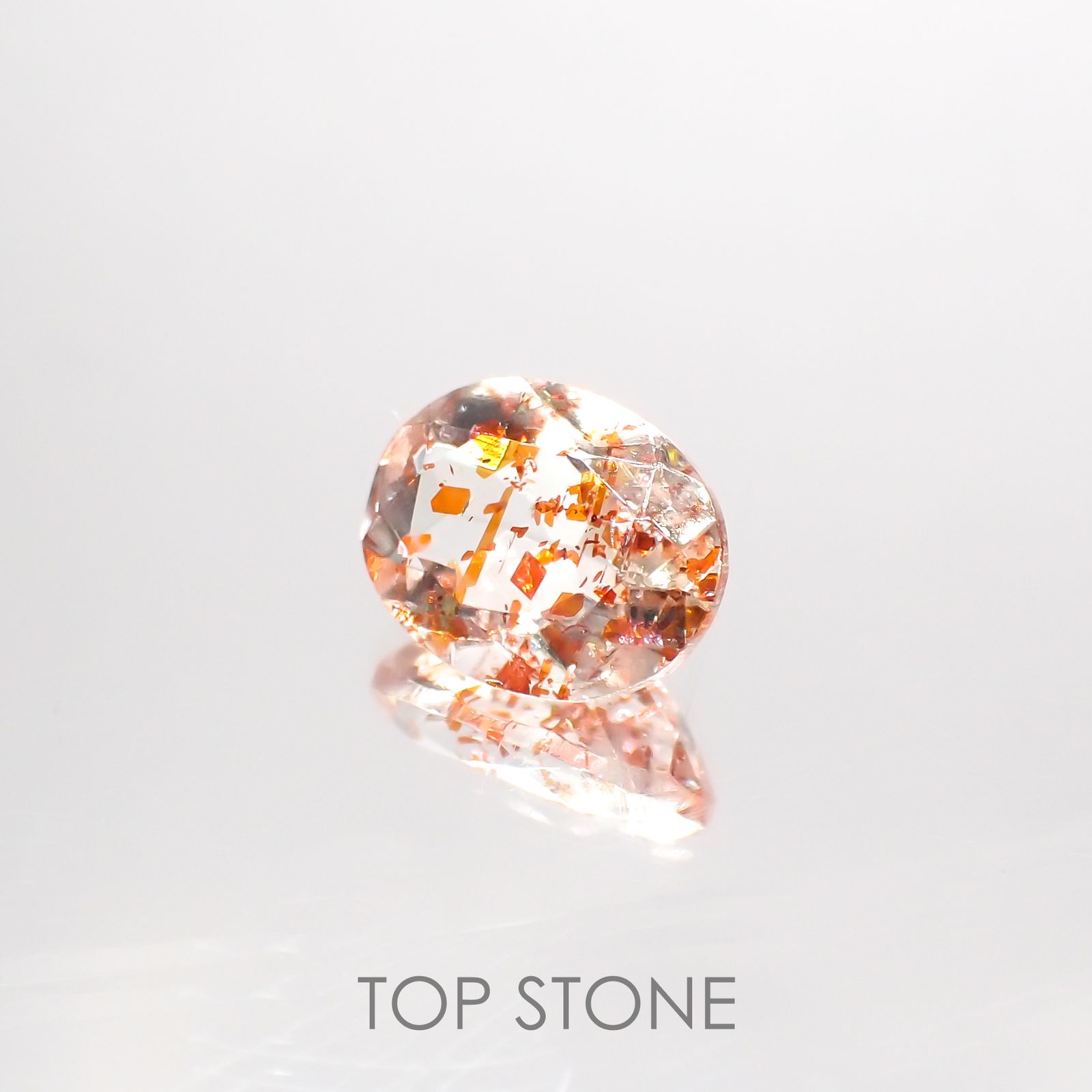 イリュージョンサンストーン インド産 1.66ct[220114210]9x7mm前後