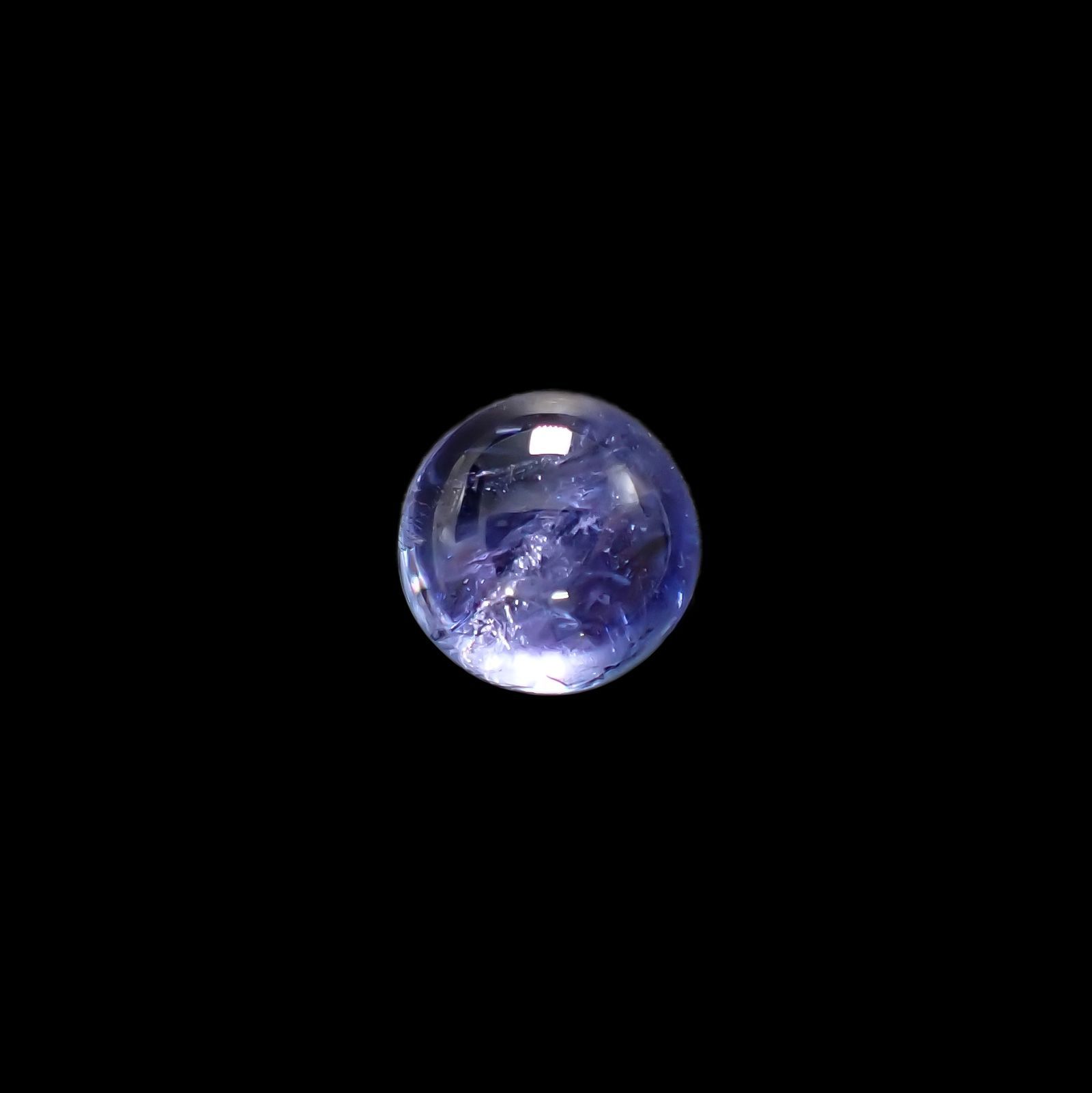 バイカラータンザナイト(宝石名バイカラー・ゾイサイト) タンザニア産 3.83ct 識別済[210812247]8.9×8.9mm前後