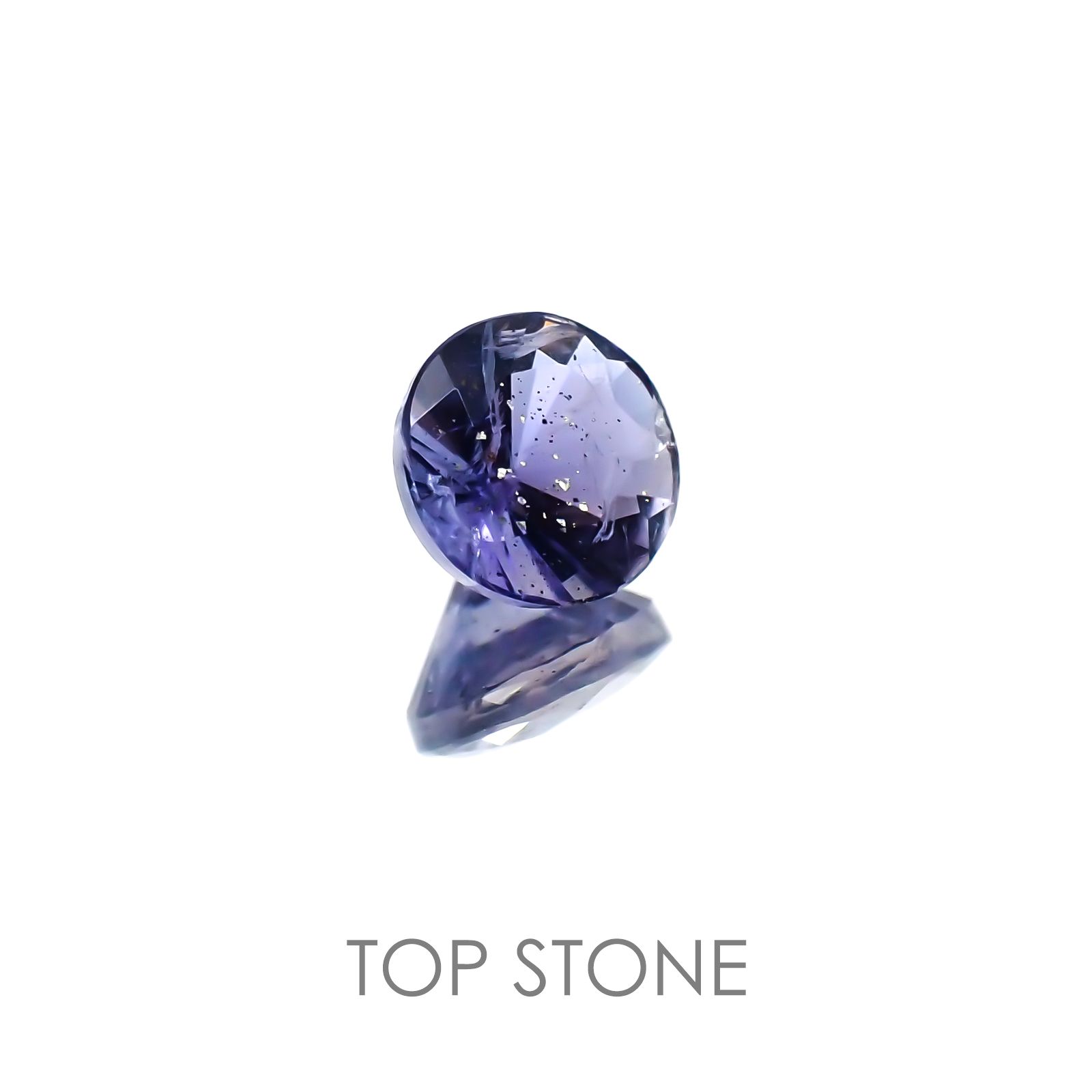 アイオライトサンストーン インド・ブラジル産 ルース 0.82ct[20128408]6.2×6.1mm前後 | TOP STONE(トップストーン)