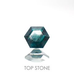 ◇ヘキサゴンカット◇グランディディエライト マダガスカル産 ルース 0.55ct[210813063]5×5mm前後