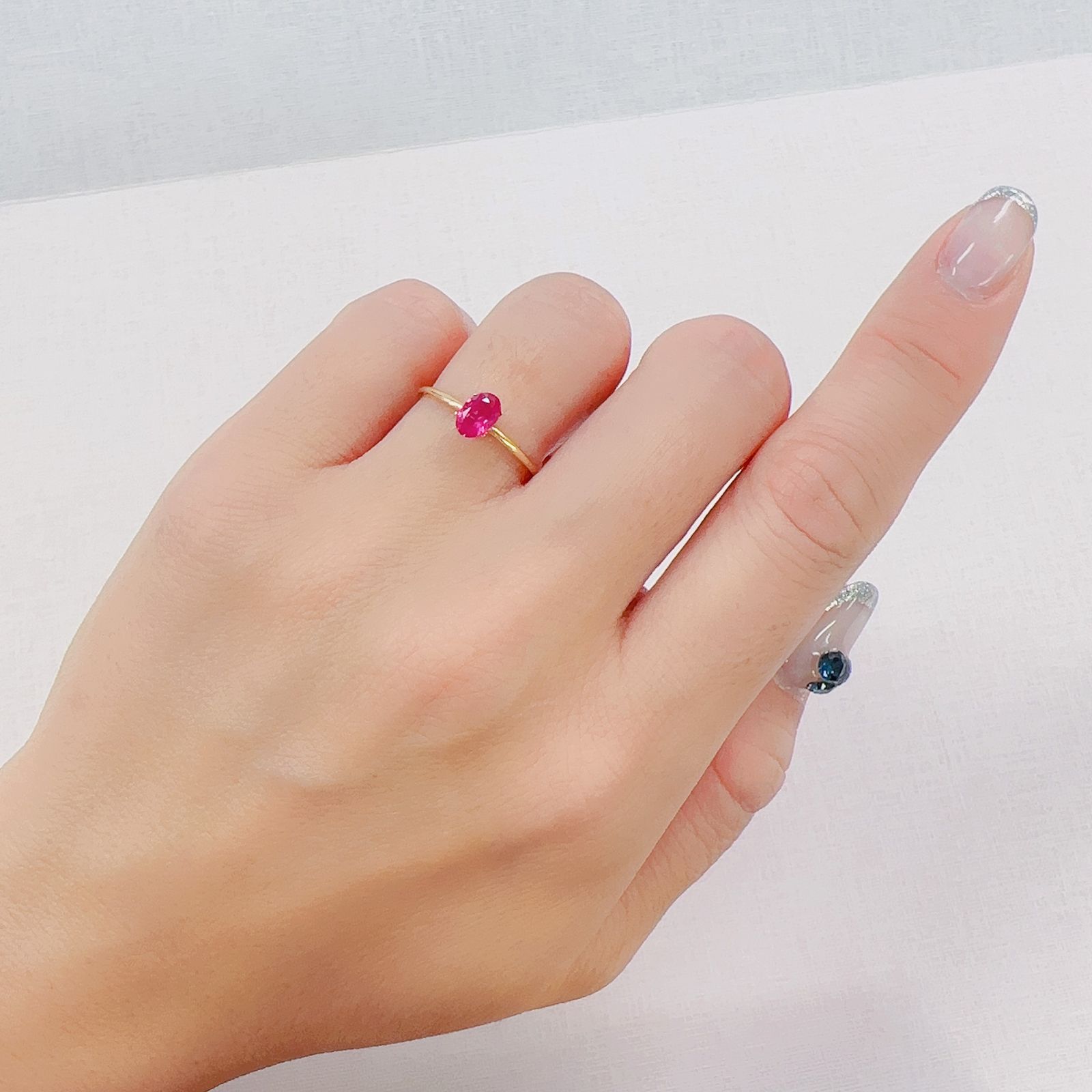 ルビー ビルマ産 0.50ct[230622349]5.9x3.9mm前後