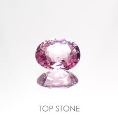 ピンクスピネル(宝石名ピンク・スピネル) タンザニア産 1.24ct 識別済[20106538]7.4×5.8mm前後