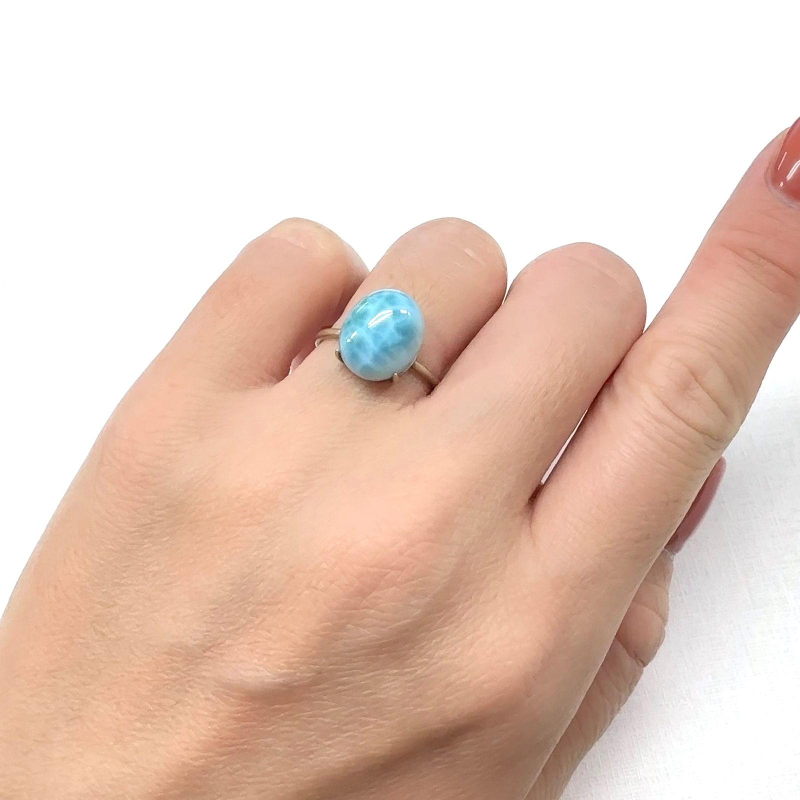 ラリマー ドミニカ共和国産 5.06ct [241029383]11.9x9.9mm前後