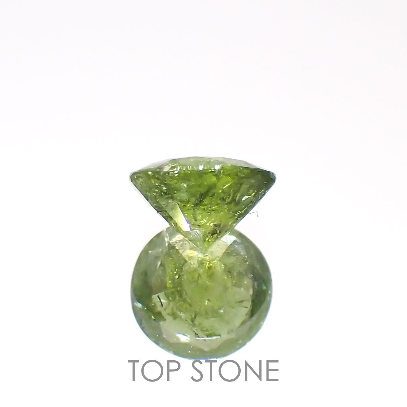 イリデッセンスクロムトルマリン(宝石名トルマリン)ケニア産 0.52ct 識別済[221119091]5.3x5.4mm前後