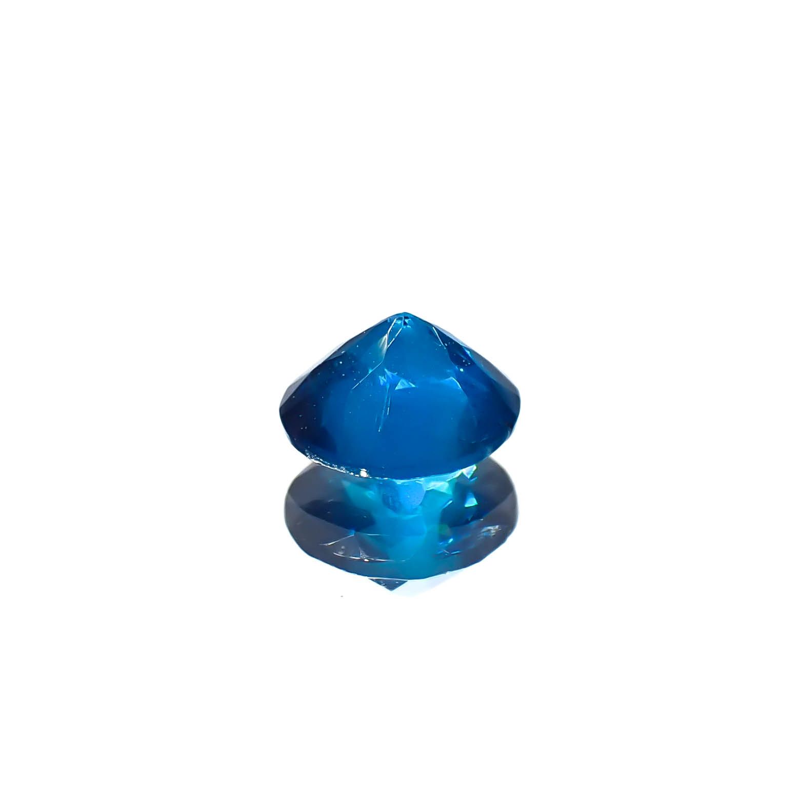 ディープブルーアパタイト マダガスカル産 0.33ct[240828634]4.6x4.4mm前後