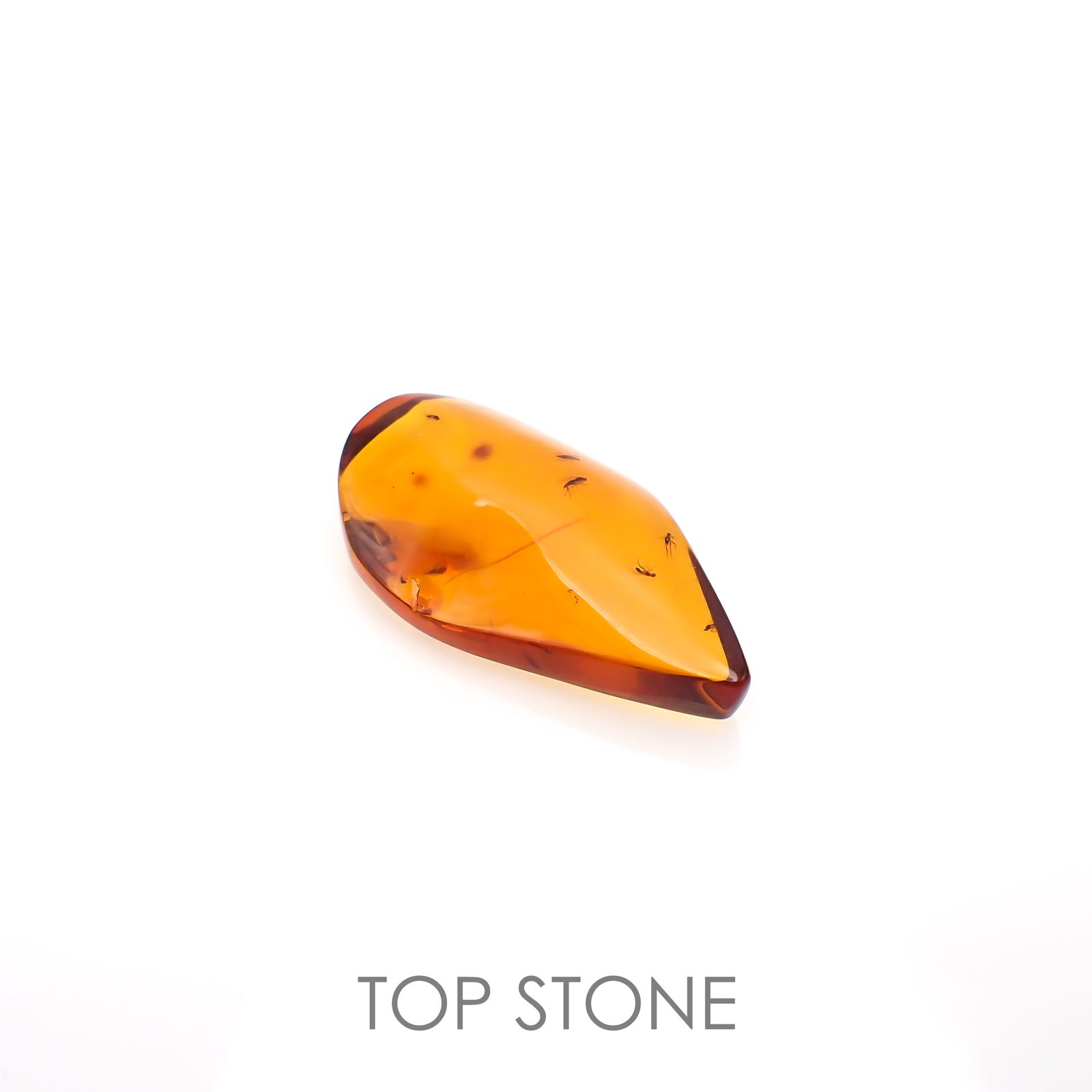 虫入り琥珀 コロンビア産 27.60ct[221018552]45.5x26.8mm前後