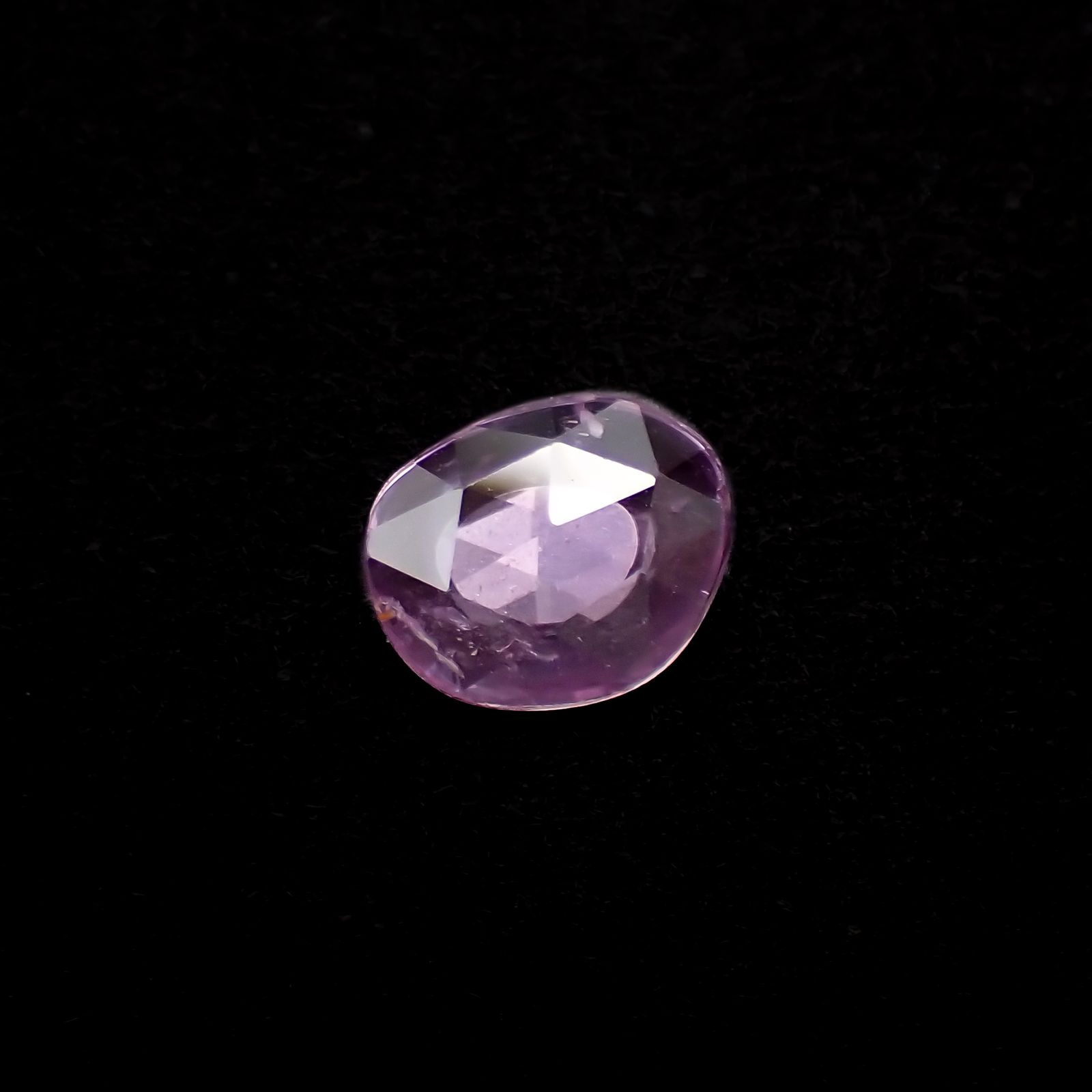 ◇ローズカット◇パープルピンクサファイア マダガスカル産 1.23ct[230722668]7.7x6.3mm前後