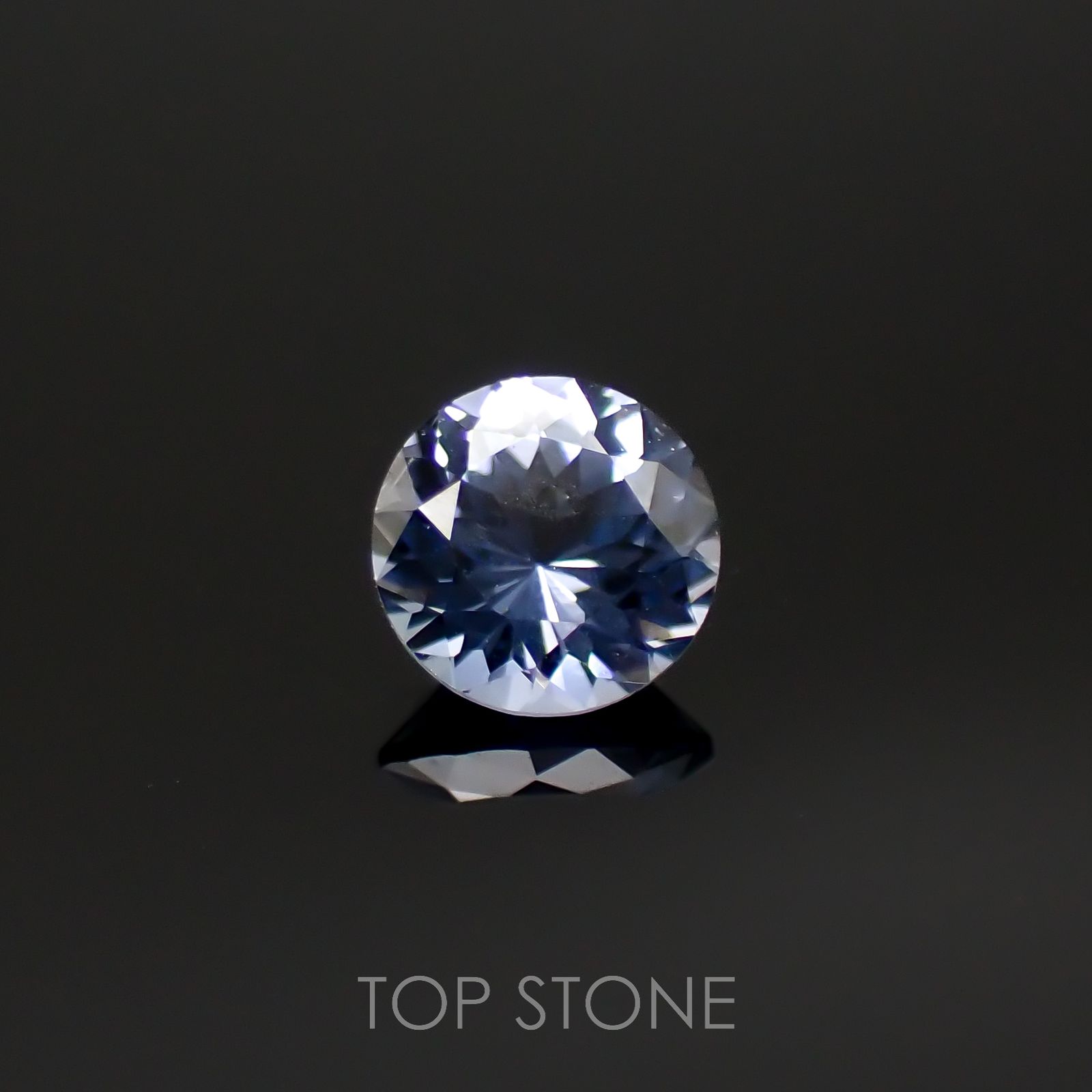 グレイッシュブルースピネル(宝石名スピネル)ビルマ/マダガスカル産 0.29ct 識別済[220817439]4.1x4.1mm前後