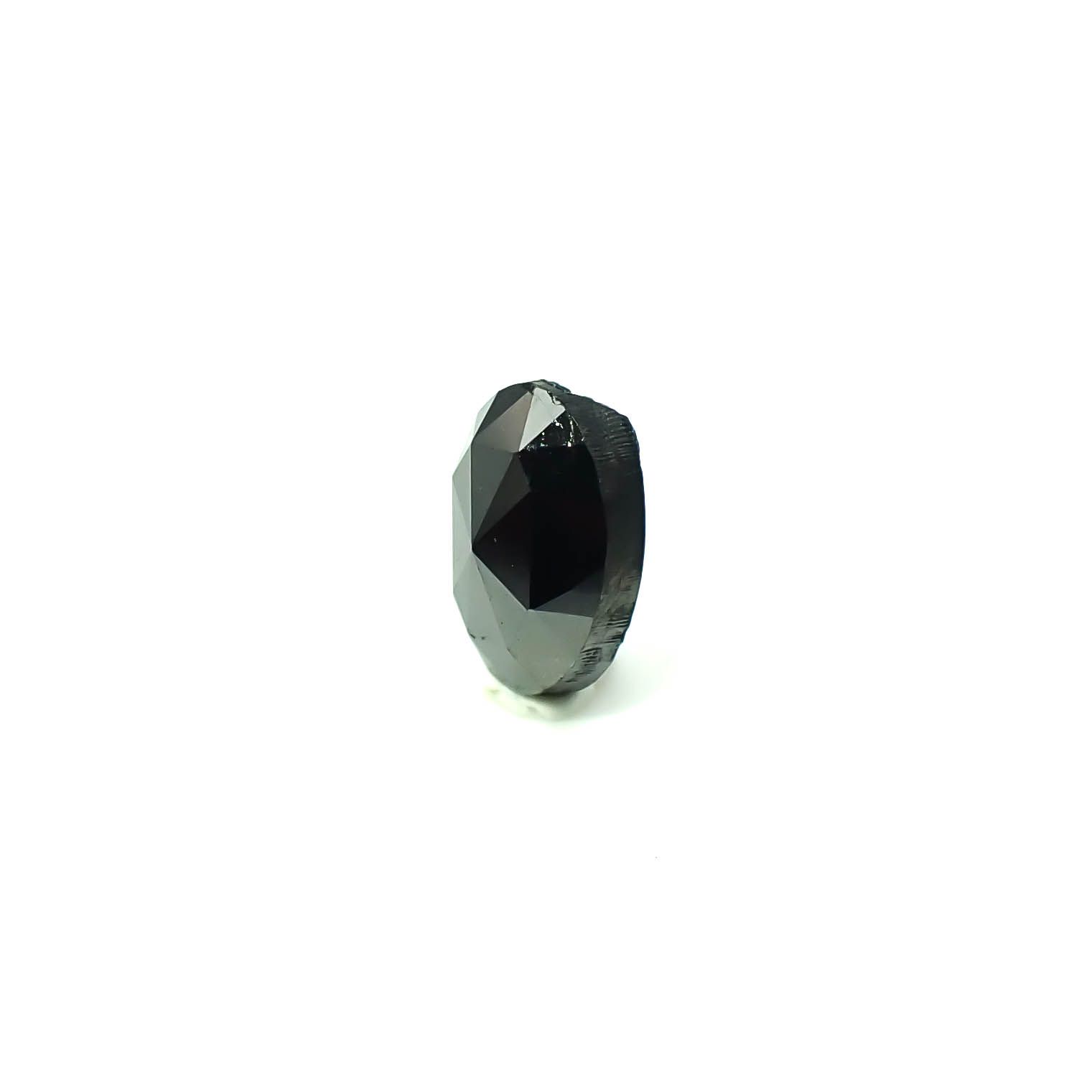 ◇ローズカット◇ブラックダイヤモンド ジンバブエ産 0.60ct / 6.1x4.1mm前後 [251131325]