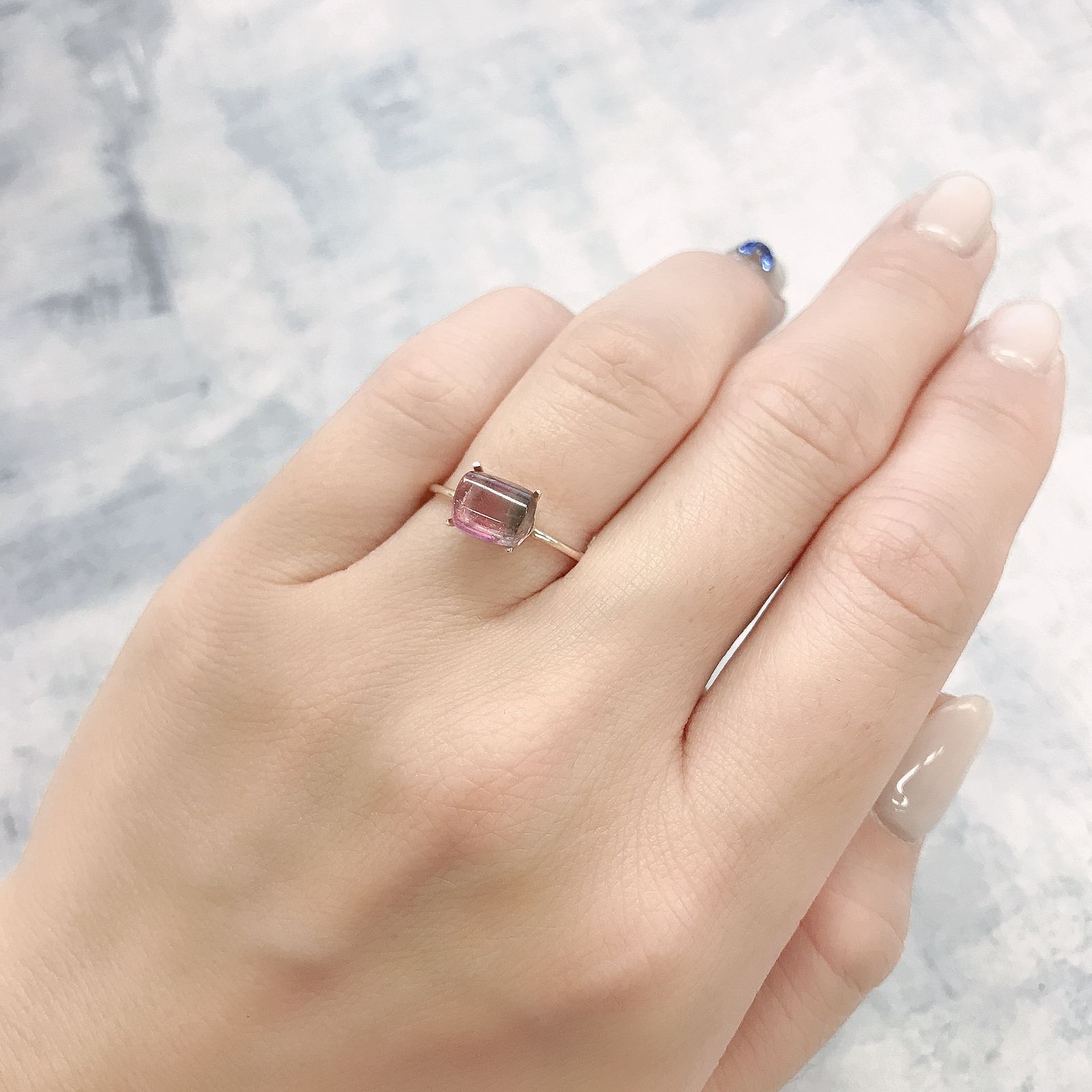 バイカラートルマリン ブラジル産 1.35ct[220415687]7.5x6mm前後
