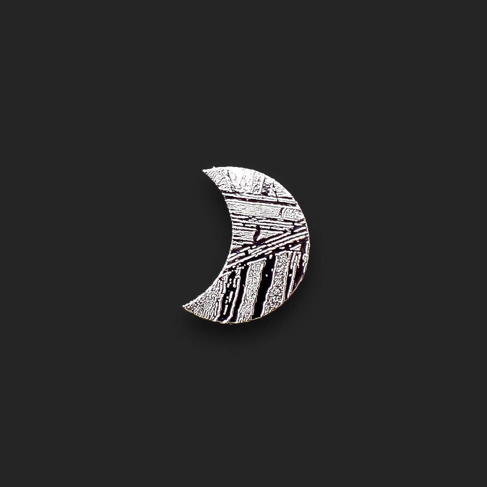 ◇カスタムカット・ムーン◇アルタイ隕石 発見地：中国 0.81ct [250330009]9.9x7.4mm前後
