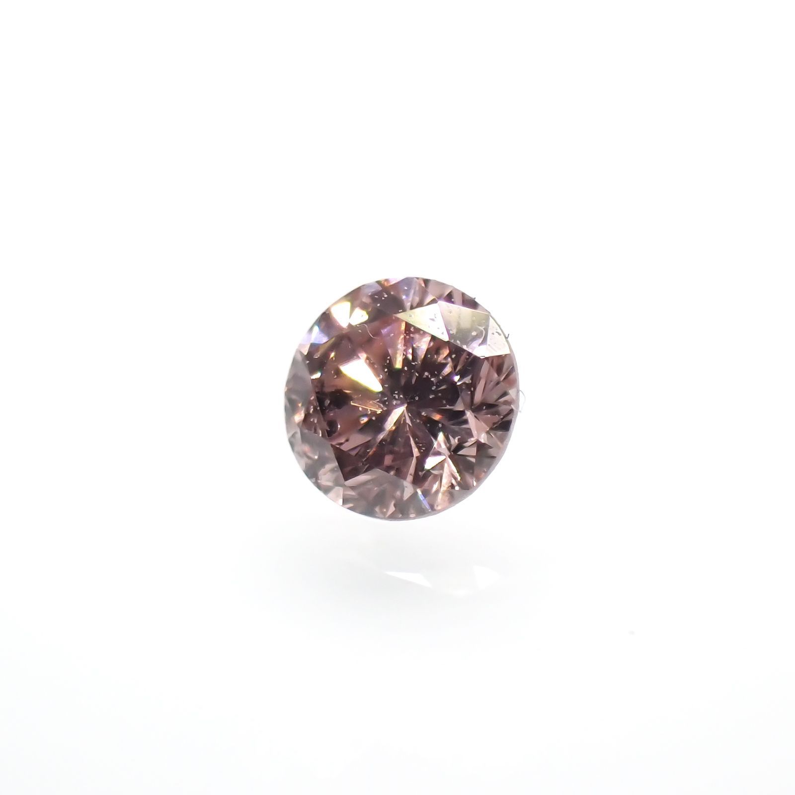 ピンクダイヤモンド (宝石名ダイアモンド)SI-2 / FANCY ORANGY PINK 0.053ct ソ付(CGL)[220716969]2.35x2.38mm前後