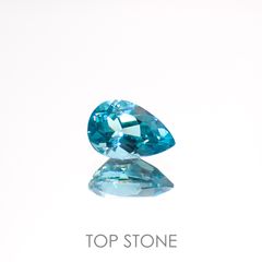 ブルーグリーンアパタイト(宝石名アパタイト)マダガスカル産 0.79ct 識別済[220515935]6.9x4.7mm前後