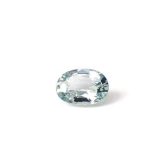 アイスブルーグリーンサファイア 非加熱(宝石名サファイア)スリランカ/マダガスカル産 1.91ct GIT鑑付[250830960]8.93x6.82mm前後