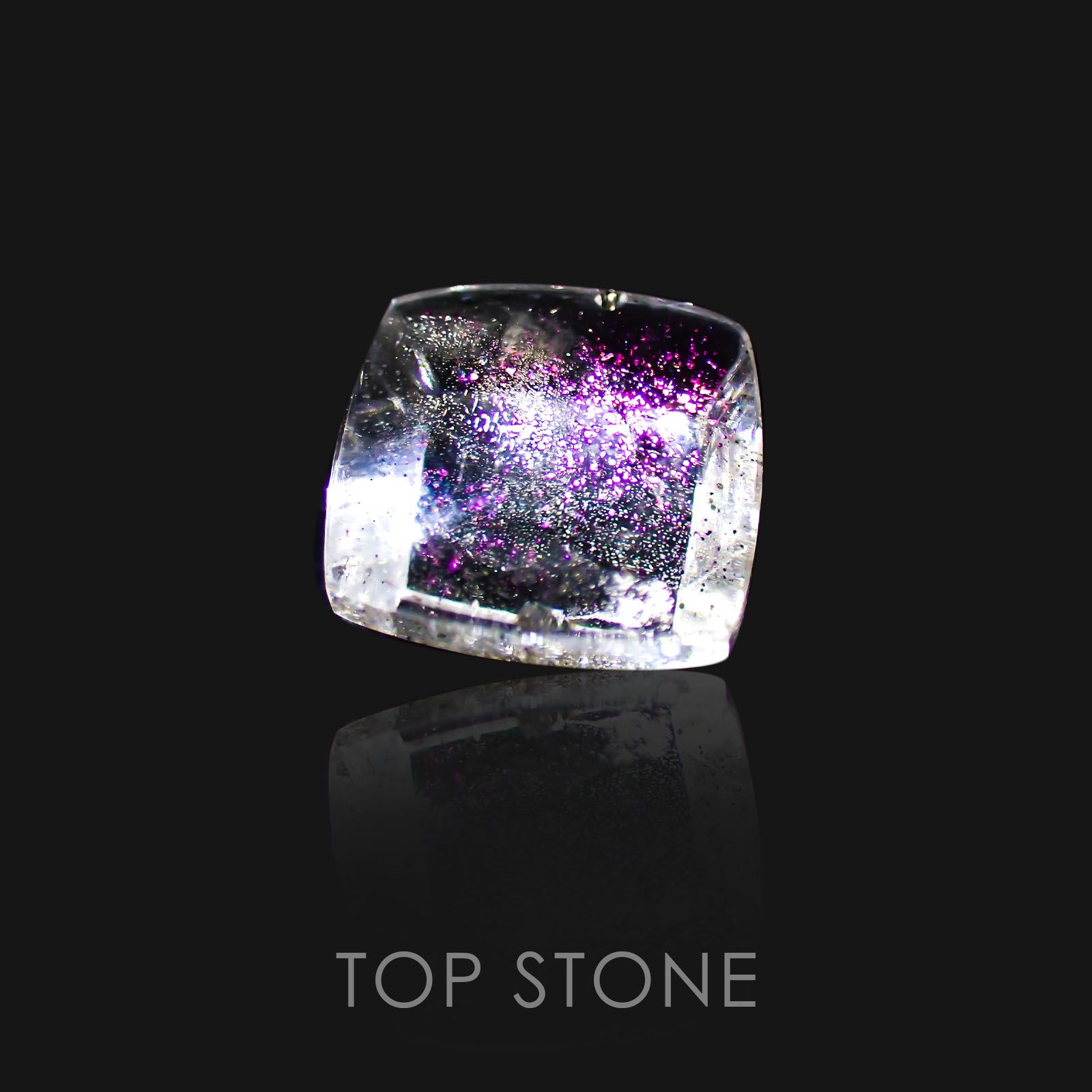 ティンカーベルクォーツ ブラジル産 ルース 7.29ct[20118107]12.1×11.6mm前後