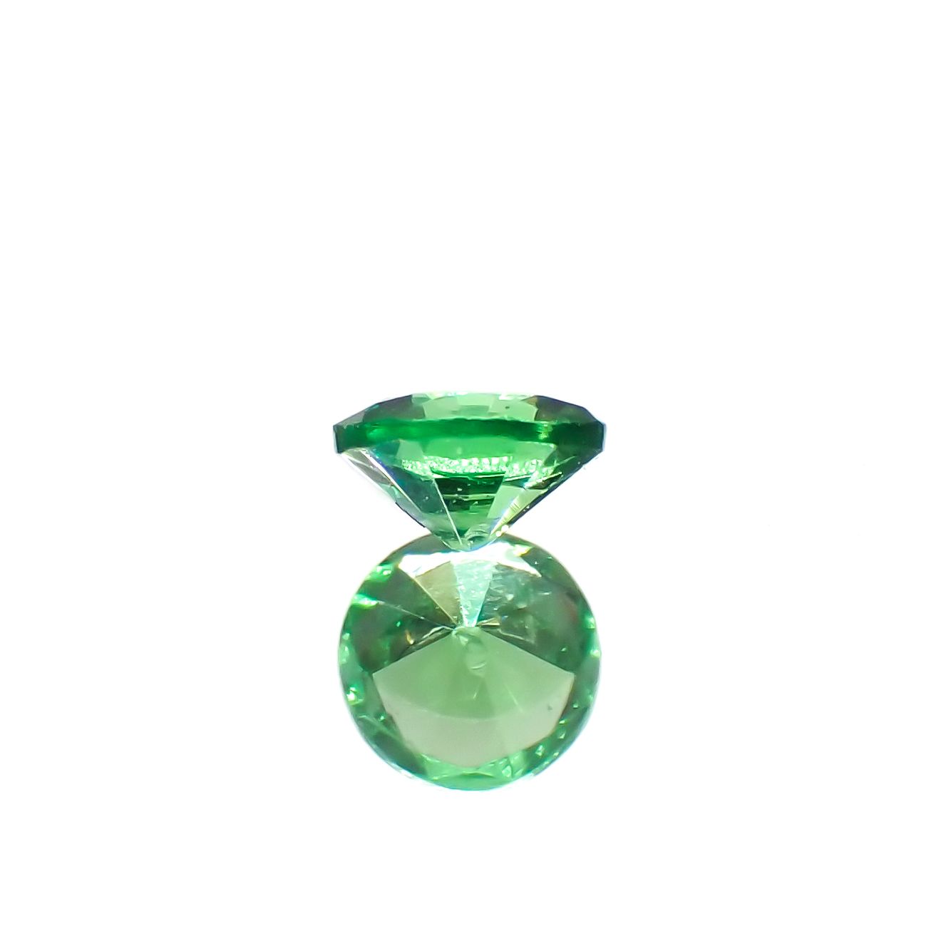 ツァボライト(宝石名グリーン グロッシュラー・ガーネット)タンザニア産 0.12ct 識別済[240226091]3x3mm前後