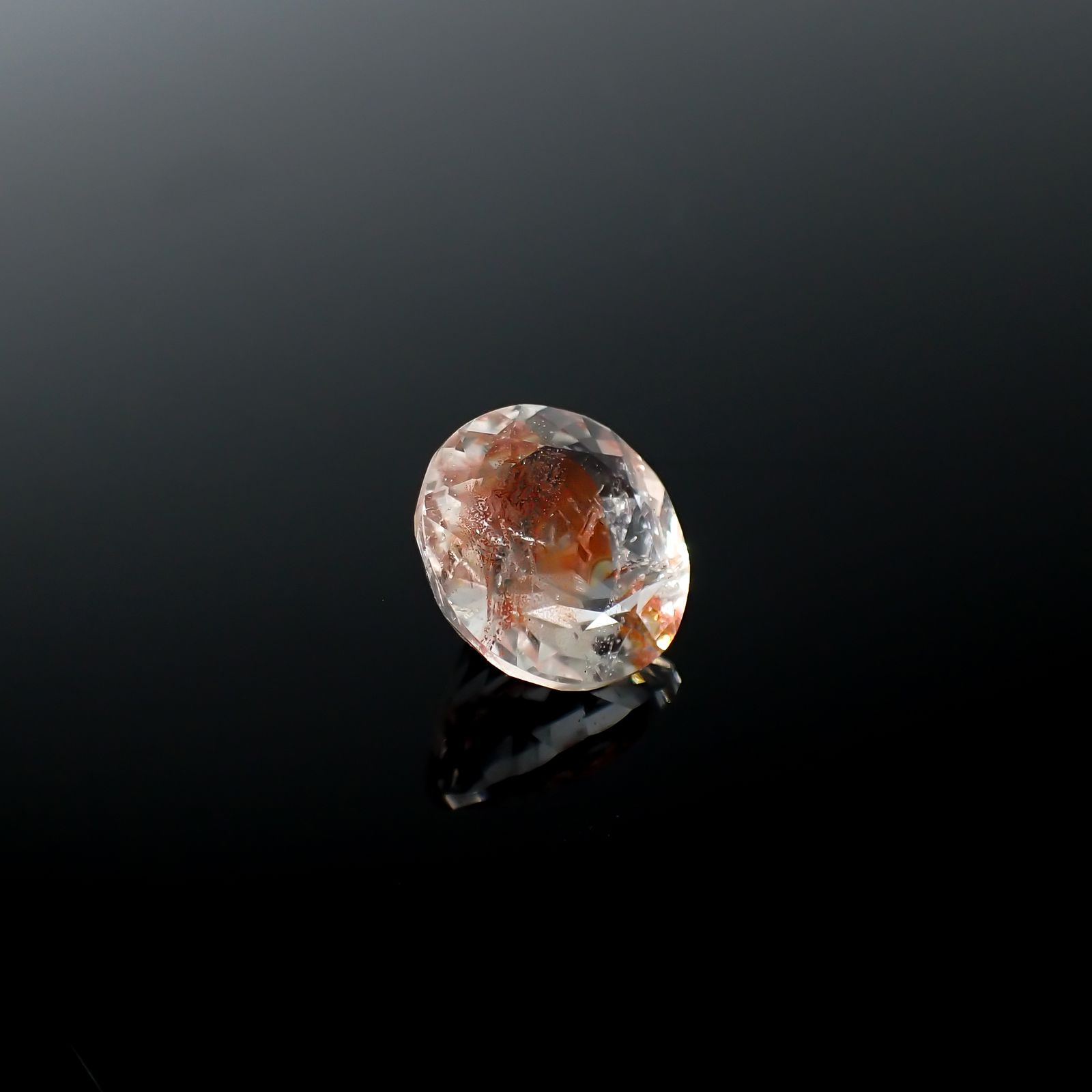 オーロラクォーツ ブラジル産 8.82ct[240225906]13.5x13.4mm前後